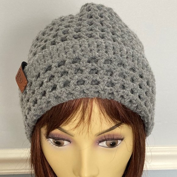 Gray Slouchy Beanie - Soft Warm  Beanie  Teen / Adult - INVENTORY REDUCTION SALE - Picture 6 of 9